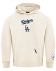 Pro Standard Los Angeles Dodgers Wingspan Drop Shoulder Egg Shell White Blue Hoody