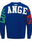 Pro Standard Los Angeles Dodgers Mexico Wingspan Drop Shoulder Royal Blue Crewneck