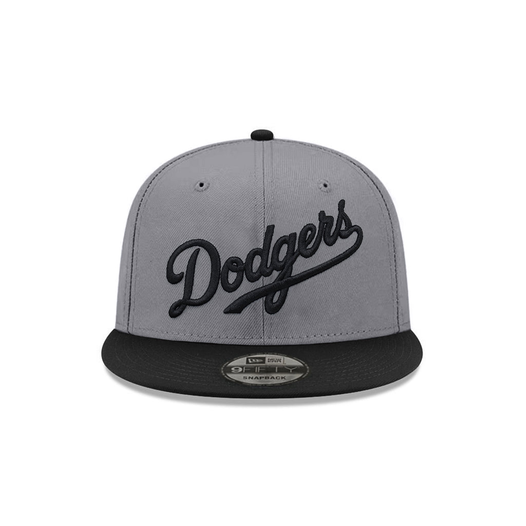 Los Angeles Dodgers Wordmark Storm Gray Black 9Fifty Snapback – CROWN ...