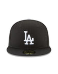 Los Angeles Dodgers Black On White 2025 World Series Champions Side Patch 59Fifty Fitted
