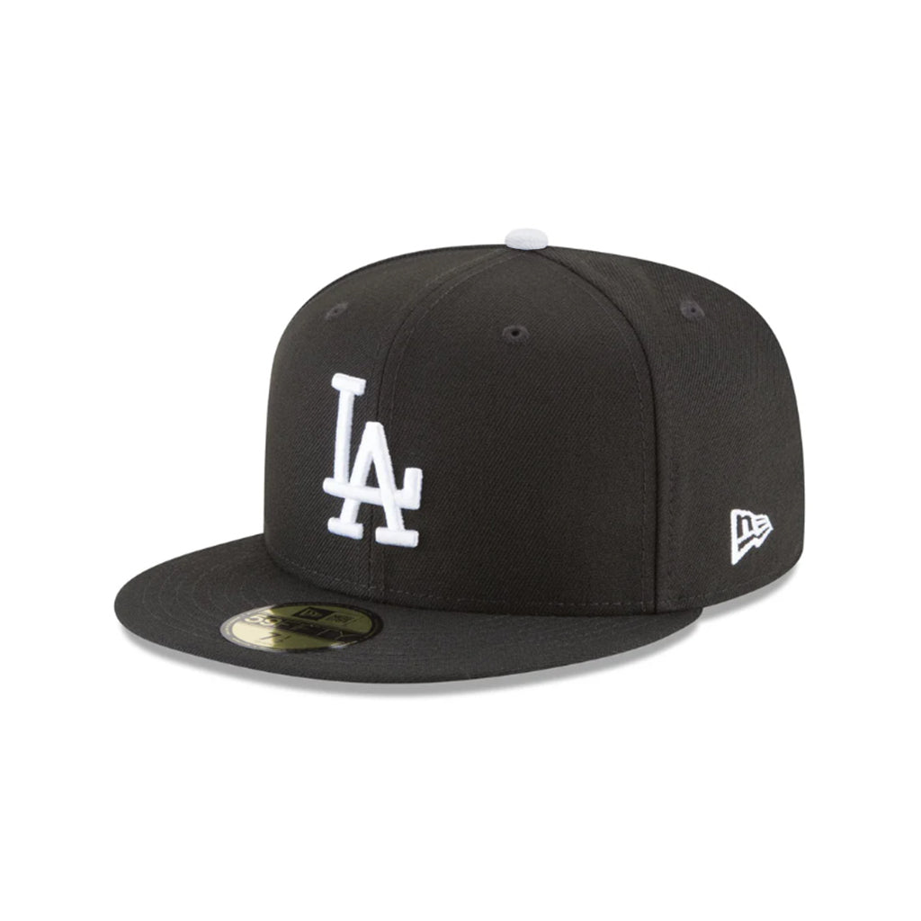 Los Angeles Dodgers Black On White 2025 World Series Champions Side Patch 59Fifty Fitted