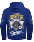 Pro Standard Los Angeles Dodgers 2024-2025 Back To Back World Series Champions Drop Shoulder Blue Hood