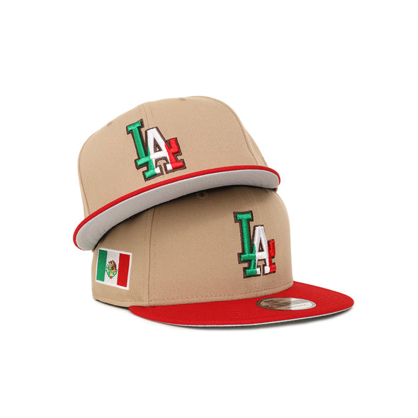 Los Angeles Dodgers X Mexico Camel Red 2 Tone 9Fifty Snapback