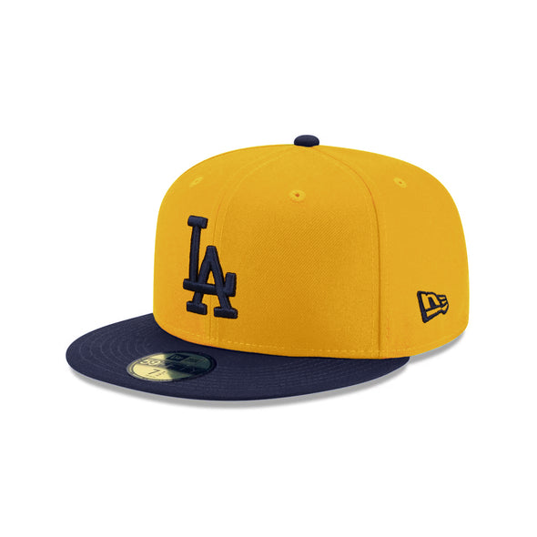Los Angeles Dodgers Yellow Ocean Side Blue 2 Tone 59Fifty Fitted Cap