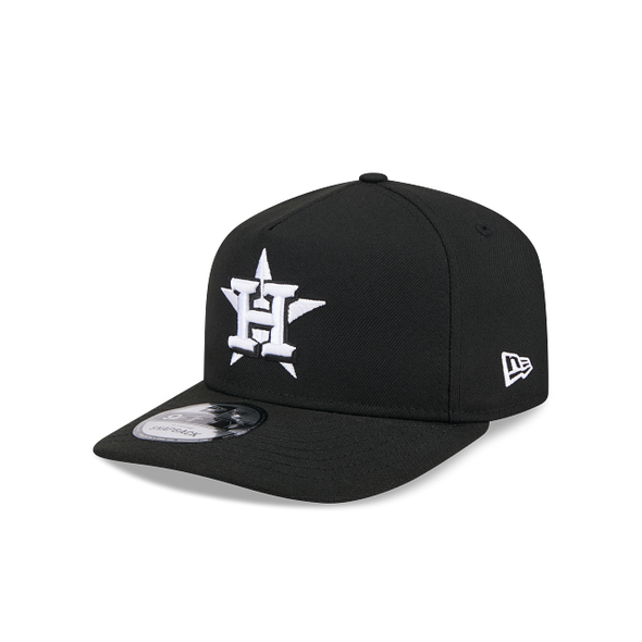 Houston Astros Black On White 9Fifty A-Frame Snapback