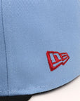 Anaheim Ducks Blue Black 2 Tone Alternate Wordmark Logo SP NHL 59Fifty Fitted