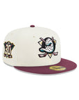Anaheim Ducks Chrome Plum 2 Tone 30th Anniversary SP NHL 59Fifty Fitted