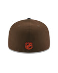 Anaheim Ducks Walnut Black 2 Tone Alternate Wordmark Logo SP NHL 59Fifty Fitted