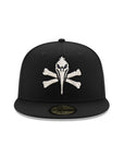 Myrtle Beach Pelicans MiLB Black on White 59Fifty Fitted