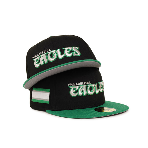 Philadelphia Eagles Black Green 2 Tone Flag Stripe SP 59Fifty Fitted