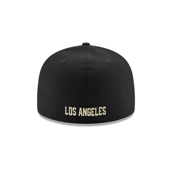 East Los Angeles Arch Black Metallic Gold 59Fifty Fitted