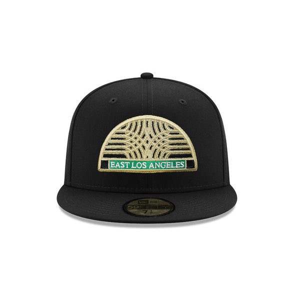 East Los Angeles Arch Black Metallic Gold 59Fifty Fitted