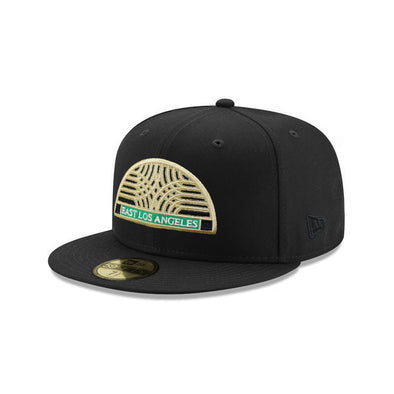 East Los Angeles Arch Black Metallic Gold 59Fifty Fitted