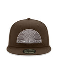 East Los Angeles Arch Walnut Brown On White 59Fifty Fitted