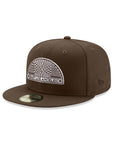 East Los Angeles Arch Walnut Brown On White 59Fifty Fitted
