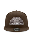 East Los Angeles Arch Walnut Brown On White 9Fifty Snapback