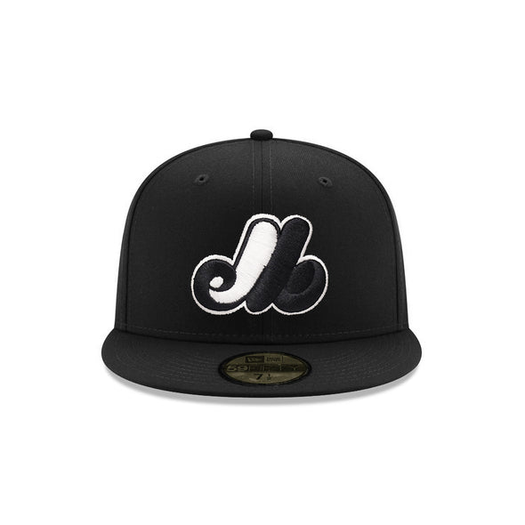 Montreal Expos Black on White 59Fifty Fitted