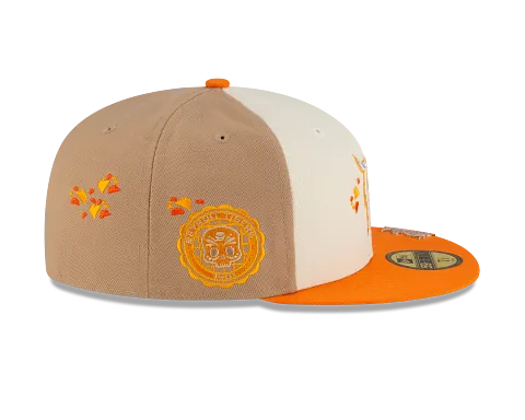Detroit Tigers Chrome Tri Color Day Of The Dead SP 59Fifty Fitted