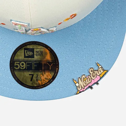 Los Angeles Dodgers Chrome Tri Color Day Of The Dead SP 59Fifty Fitted