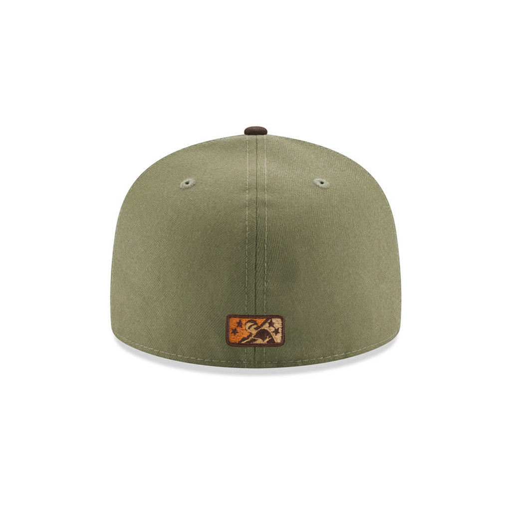 Fayetteville Woodpeckers Green Brown 2 Tone 45th Anniversary SP 59Fifty Fitted