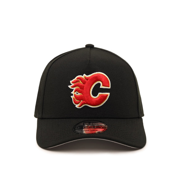 Calgary Flames 20th Anniversary SP NHL Black 9Forty A-Frame Snapback