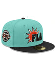 Florida Panthers Mint Black 2 Tone 25th Anniversary SP NHL 59Fifty Fitted