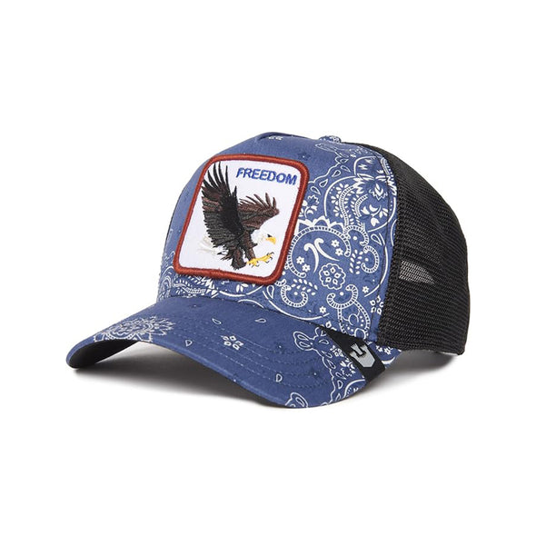 Animal Farm Paisley Freedom Navy Snapback Trucker