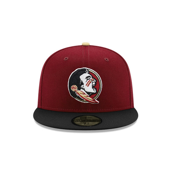 Florida State Seminoles NCAA Cardinal Black 2 Tone Unconquered Statue SP 59Fifty Fitted