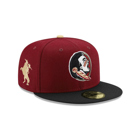 Florida State Seminoles NCAA Cardinal Black 2 Tone Unconquered Statue SP 59Fifty Fitted