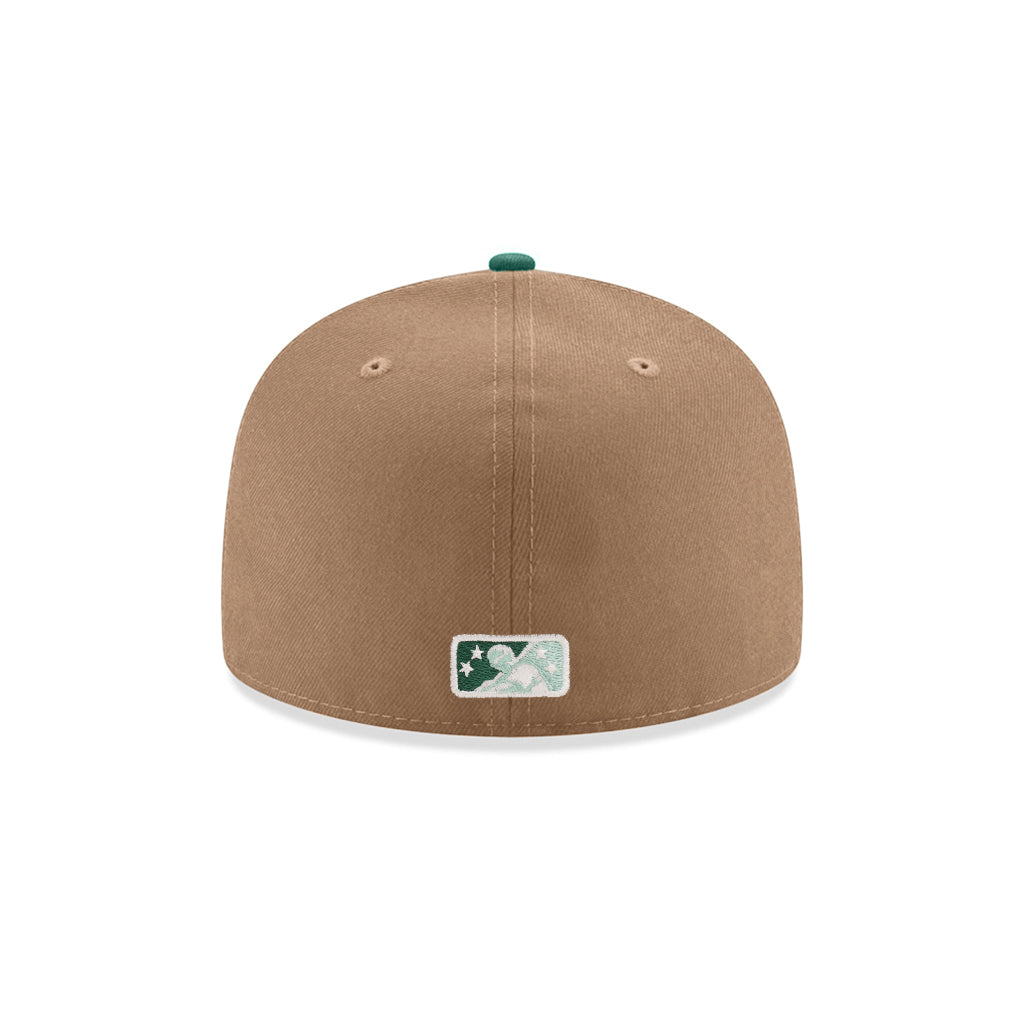 Beaumont Golden Gators Khaki Emerald 2 Tone Hometown Collection SP MiLB 59Fifty Fitted