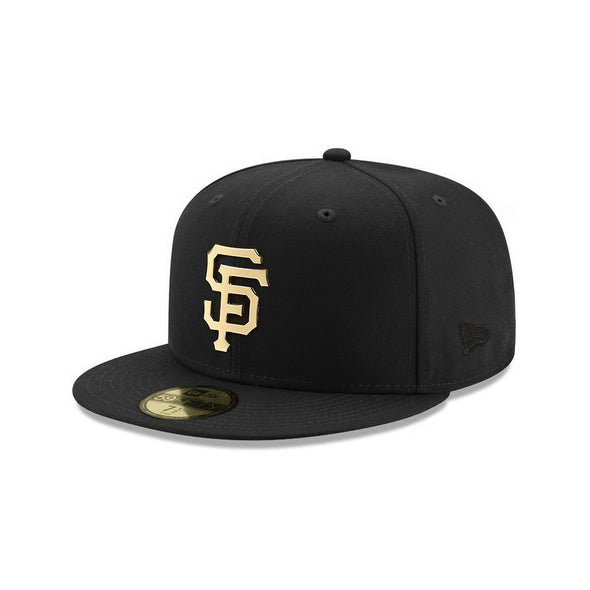 San Francisco Giants Black on Gold Metal Badge 59Fifty Fitted