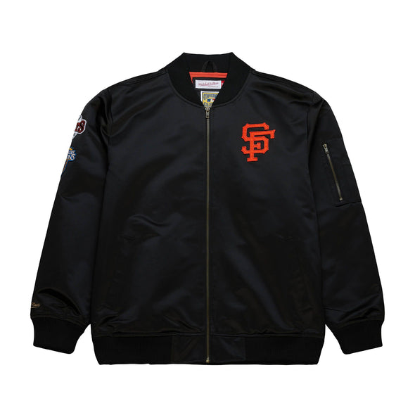 Mitchell & Ness San Francisco Giants Lightweight Satin Bomber Jacket