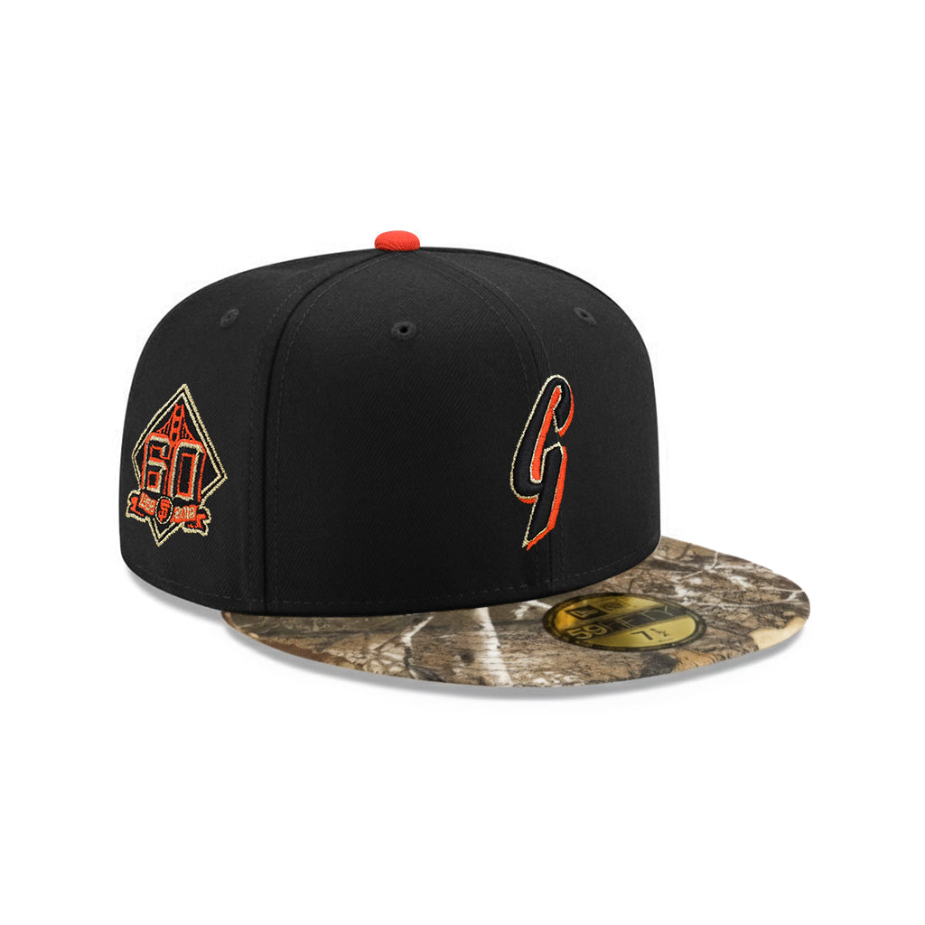 San Francisco Giants Black Real Tree 60th Anniversary SP 59Fifty Fitted