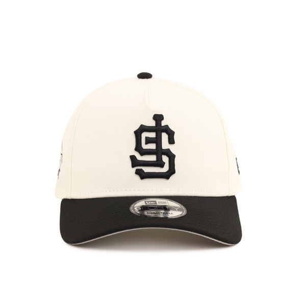 San Francisco Giants Upside Down Chrome Black 2 Tone 60th Anniversary SP 9Forty A-Frame Snapback