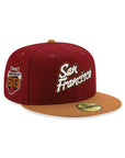 San Francisco Giants Cardinal Bronze 2 Tone Oracle Park 25th Anniversary SP 59Fifty Fitted