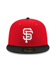San Francisco Giants Scarlet Red Black 25th Anniversary SP 59Fifty Fitted