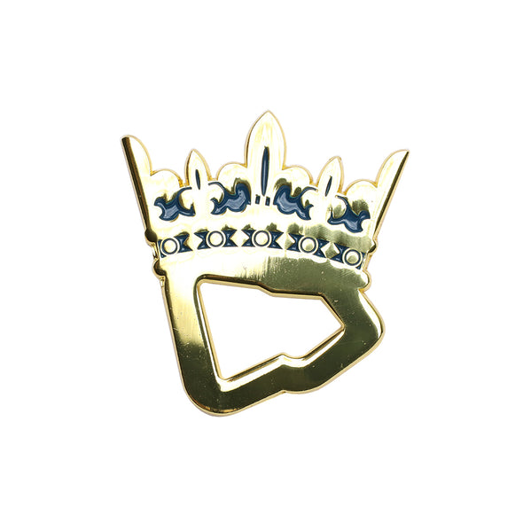 CrownMinded New Era Flag Outline Gold Crown Pin