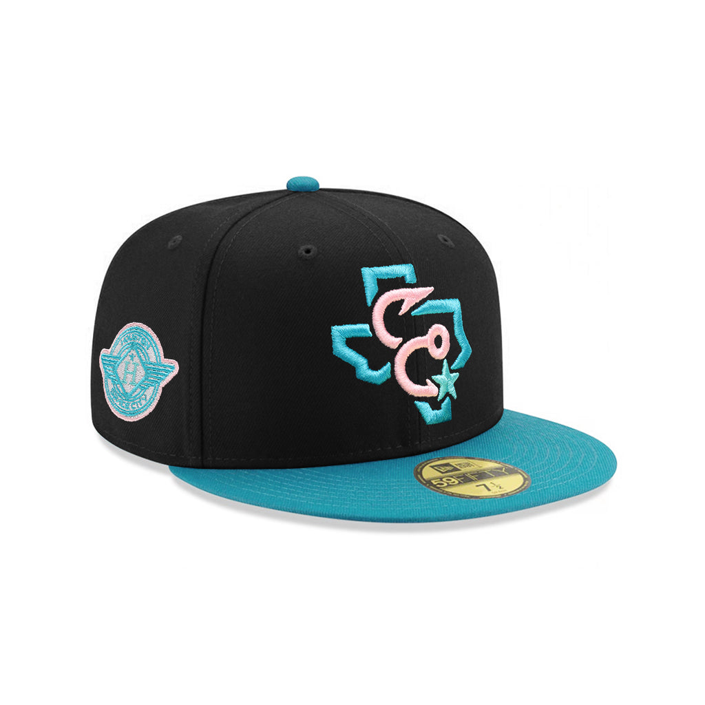 Corpus Christi Hooks Black Aqua Astros City Connect SP 59Fifty Fitted