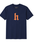 CrownMinded X Houston The Standard Heritage H Graphic Tee – Midnight Navy