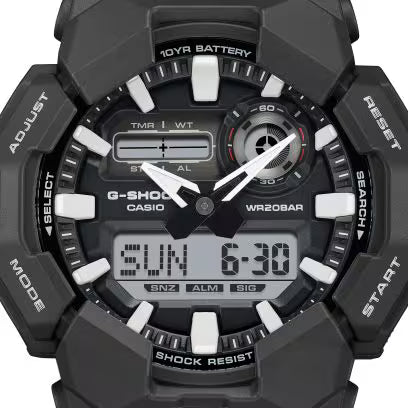 G-SHOCK Analog-Digital Black Resin Strap Watch