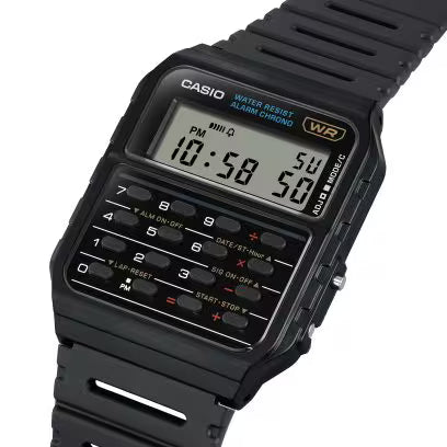 Casio Vintage Calculator Black Watch