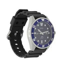 Casio Black Resin Band Blue Dial Analog Watch