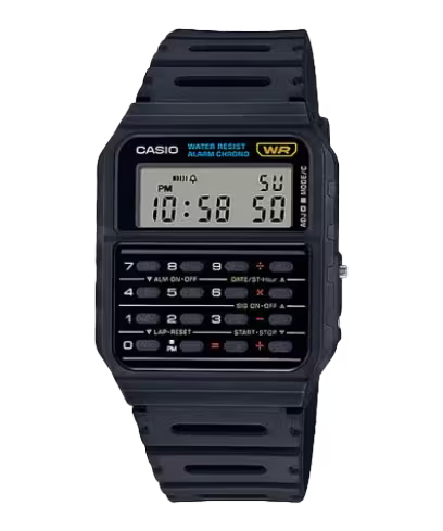 Casio Vintage Calculator Black Watch
