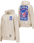 USA FIFA World Cup 2026 World Player Heritage Football Hood - Cream