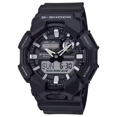 G-SHOCK Analog-Digital Black Resin Strap Watch