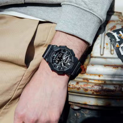 G-SHOCK Analog-Digital Black Resin Strap Watch