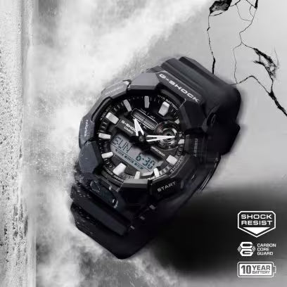 G-SHOCK Analog-Digital Black Resin Strap Watch