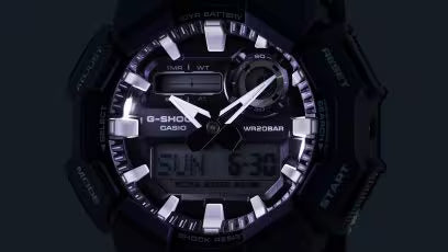 G-SHOCK Analog-Digital Black Resin Strap Watch