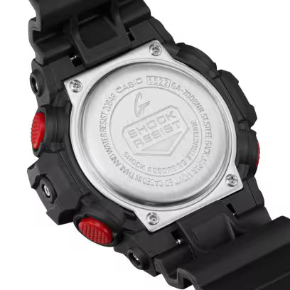 G-SHOCK Analog-Digital Red and Black Resin Watch
