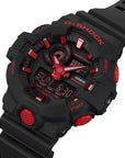 G-SHOCK Analog-Digital Red and Black Resin Watch